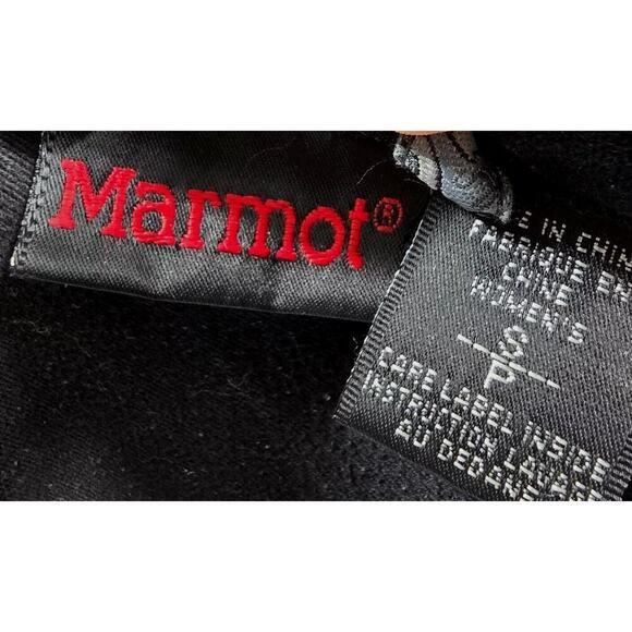 Marmot Jacket Womens Small Black Fleece Lined Full Zip Stretch Hoodless - Picture 3 of 14